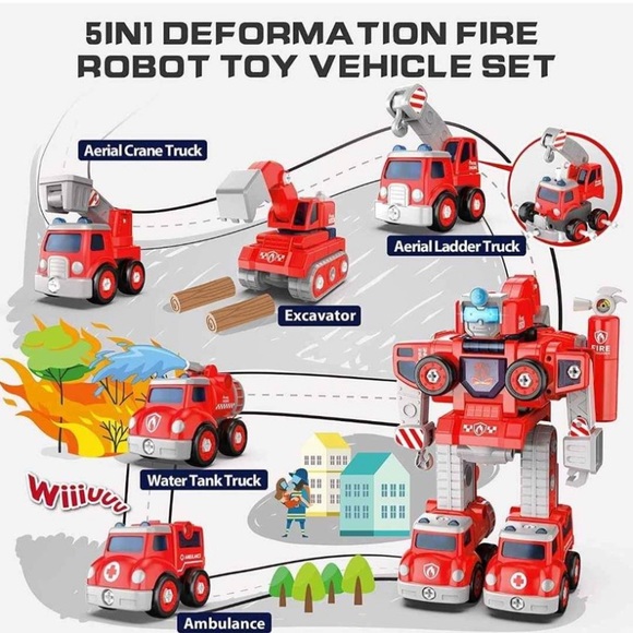Take Apart Toys for Kids, Construction Transform Robot - Picture 4 of 6